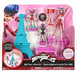 Miraculous Paris Eiffel Tower Action Set with 5.5" Ladybug Figure by Bandai Toys